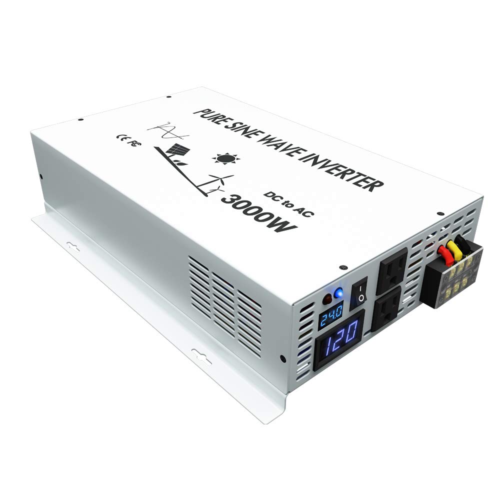 Inverter Pure Sine Wave 60Hz 120V 3000W - Conversor de bateria 12v/48v dc para