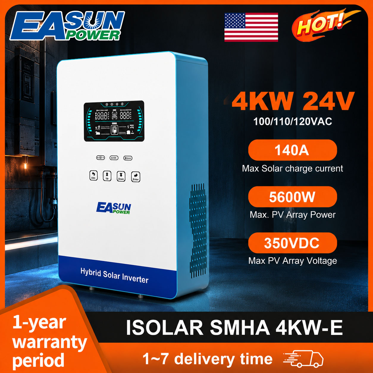 Grid Tie Inverter Limiter 2000W - Inversor Solar Off Grid EASUN POWER