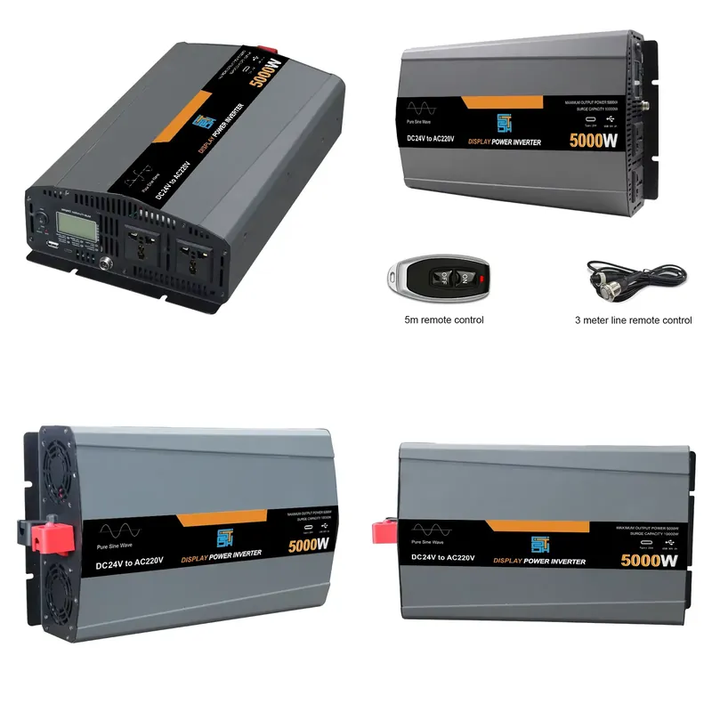 Pure Sine Wave Inverter 5000W 48V 220V - Inversor de Potência de Onda Senoidal