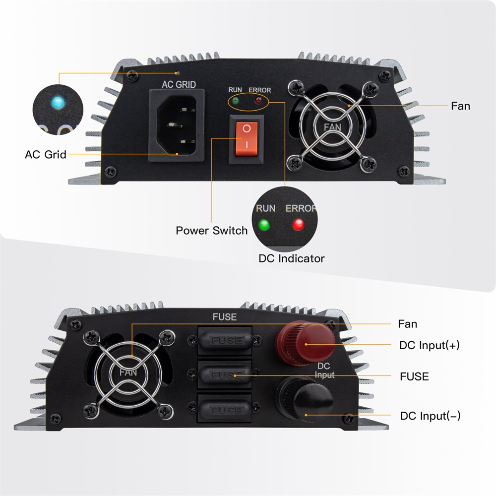 1000-1400w grade tie micro inv - Micro Inverter 1400W Solar Grid Tie avaliação e preço