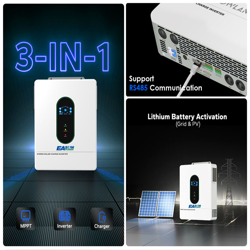 Inversor Solar Híbrido EASUN P - Grid Tie Inverter Limiter 2000W avaliação e preço