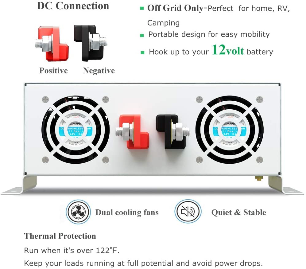 Inversor de energia de onda se - Inverter Pure Sine Wave 60Hz 120V 3000W avaliação e preço