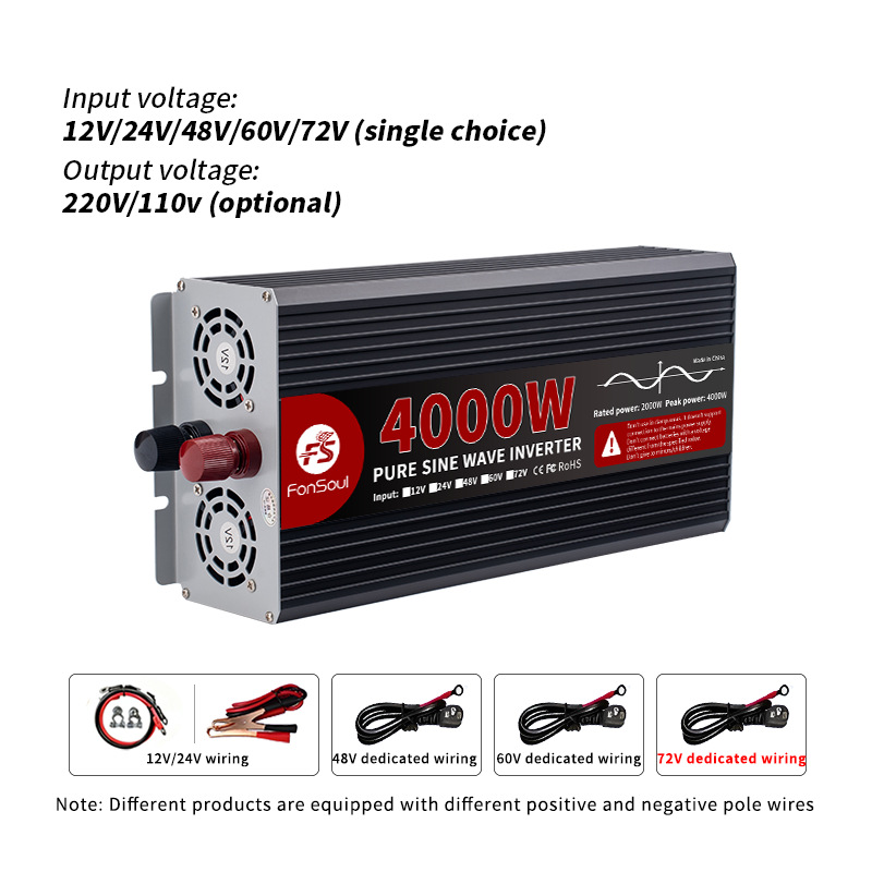 Inversores de Onda Senoidal Pu - Pure Sine Wave Inverter 5000W 48V 220V avaliação e preço